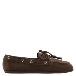 suède bootschoenen donkerbruin