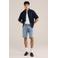 WE Fashion comfort casual overhemd donkerblauw