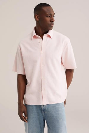 comfort casual overhemd roze