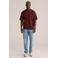 WE Fashion relaxed T-shirt donkerrood