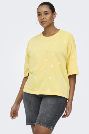 gebloemde sweater