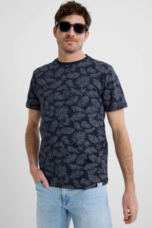 regular fit T-shirt - donkerblauw