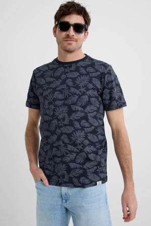 regular fit T-shirt - donkerblauw