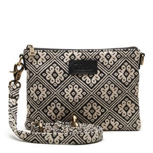 crossbody tas Suus zwart/ecru