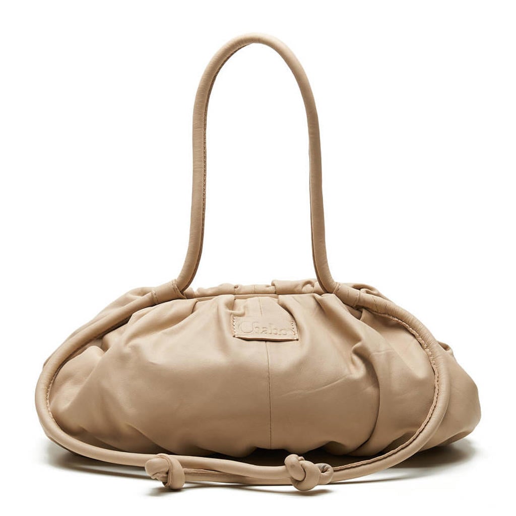 Chabo Bags leren crossbody tas Bristol ecru