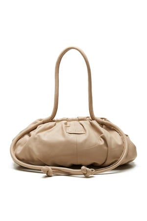 leren crossbody tas Bristol ecru