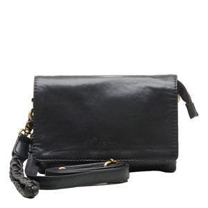 leren crossbody tas Borneo Style zwart