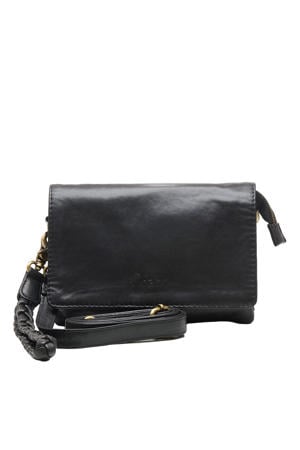 leren crossbody tas Borneo Style zwart
