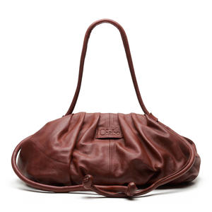leren crossbody tas Bristol roodbruin