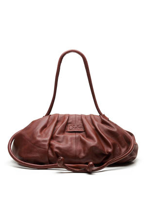 leren crossbody tas Bristol roodbruin