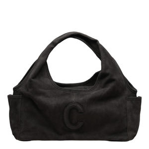 suede shopper Sophie Mini zwart