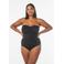 Zizzi strapless badpak CASDENIA zwart