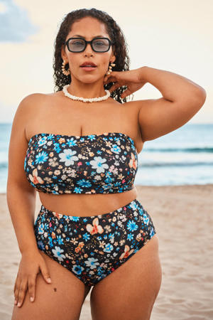 high waist bikinibroekje CAANNE zwart/multi