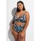 Zizzi high waist bikinibroekje CAANNE zwart/multi