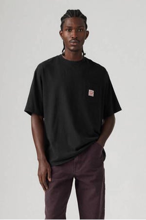 relaxed T-shirt zwart