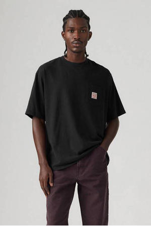 relaxed T-shirt zwart