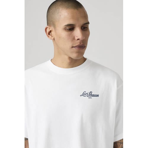 Levi's regular T-shirt met backprint wit afbeelding