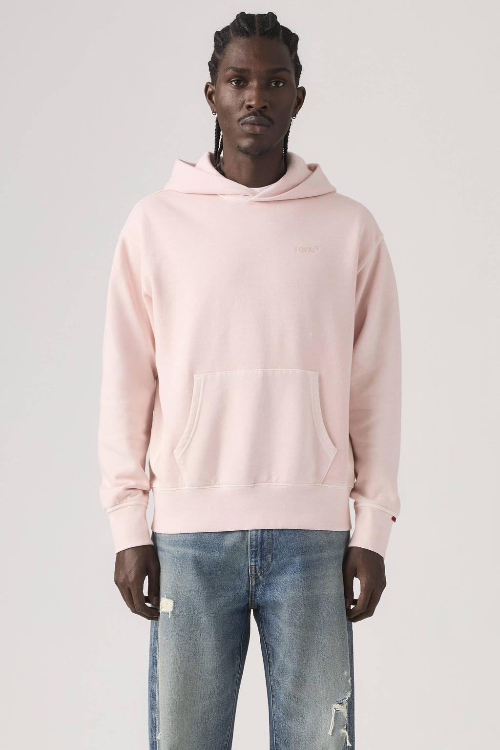 Levi's hoodie lichtroze