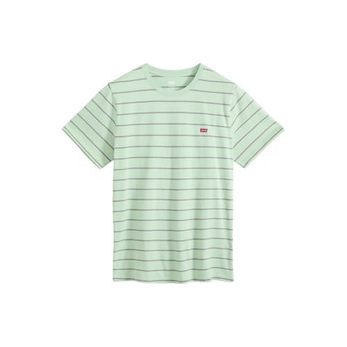 Levi's regular gestreepte T-shirt groen afbeelding