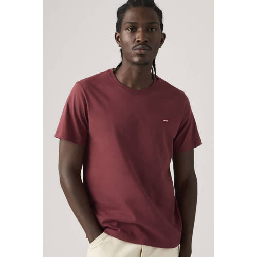 Levi's regular T-shirt donkerrood afbeelding