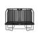 Salta trampoline premium black pro 360x240x370 cm