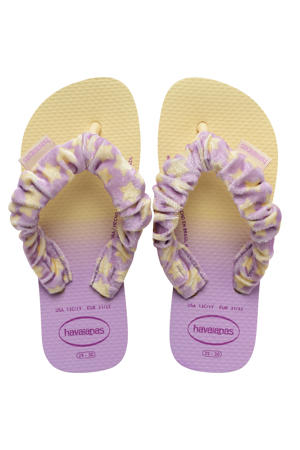 teenslippers lila/geel