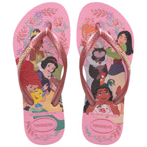 Kids Slim Princess teenslippers roze