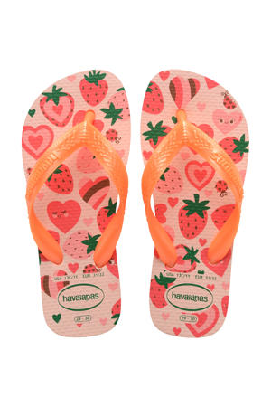 teenslippers oranje/roze