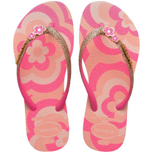 teenslippers roze/goud
