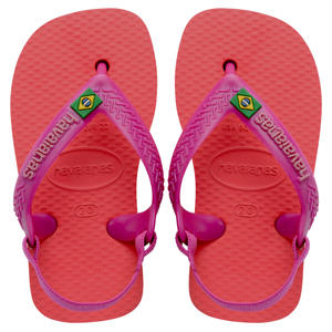 Baby Brasil Logo teenslippers roze