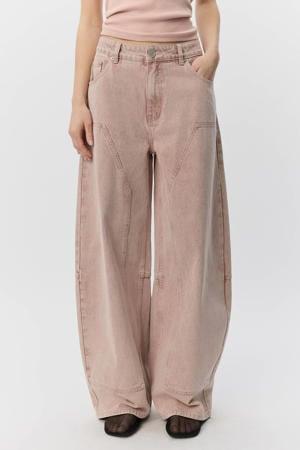 high waist barrel jeans oudroze