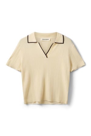 polo rib gebreid ecru