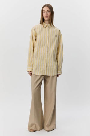 gestreepte blouse lichtgeel
