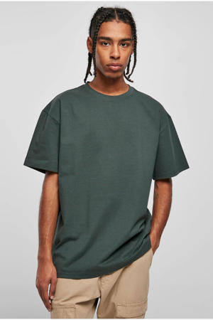 oversized T-shirt donkergroen