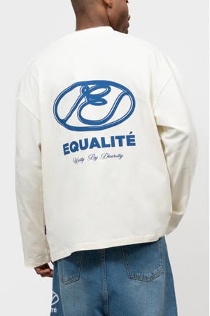 longsleeve met backprint ecru