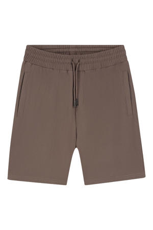 regular sweatshort bruin rib gebreid
