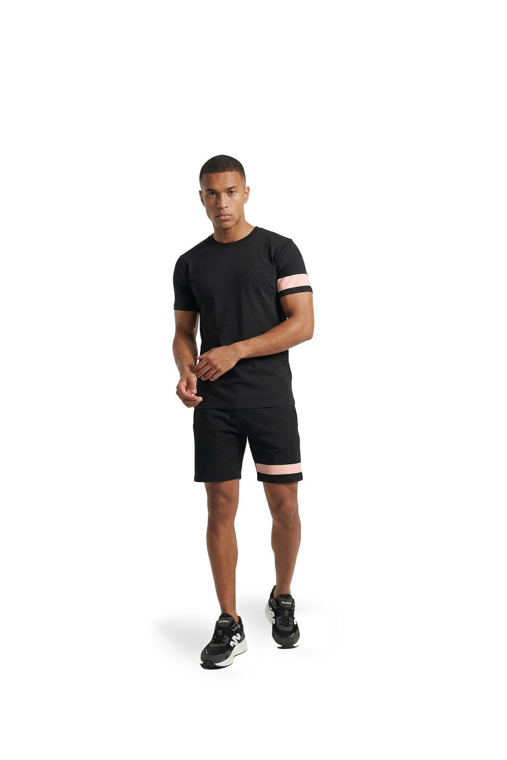 Malelions CAPTAIN regular sweatshort zwart