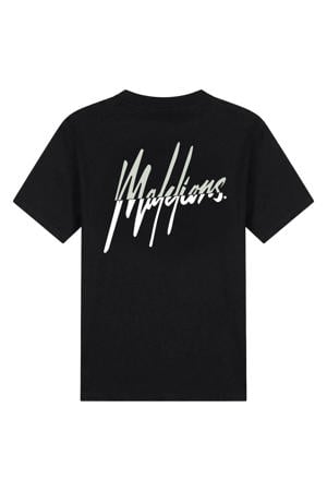 oversized T-shirt met backprint zwart