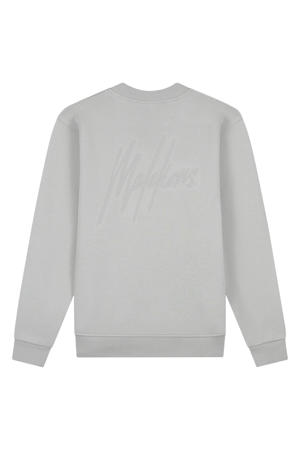 hoodie met backprint grijs