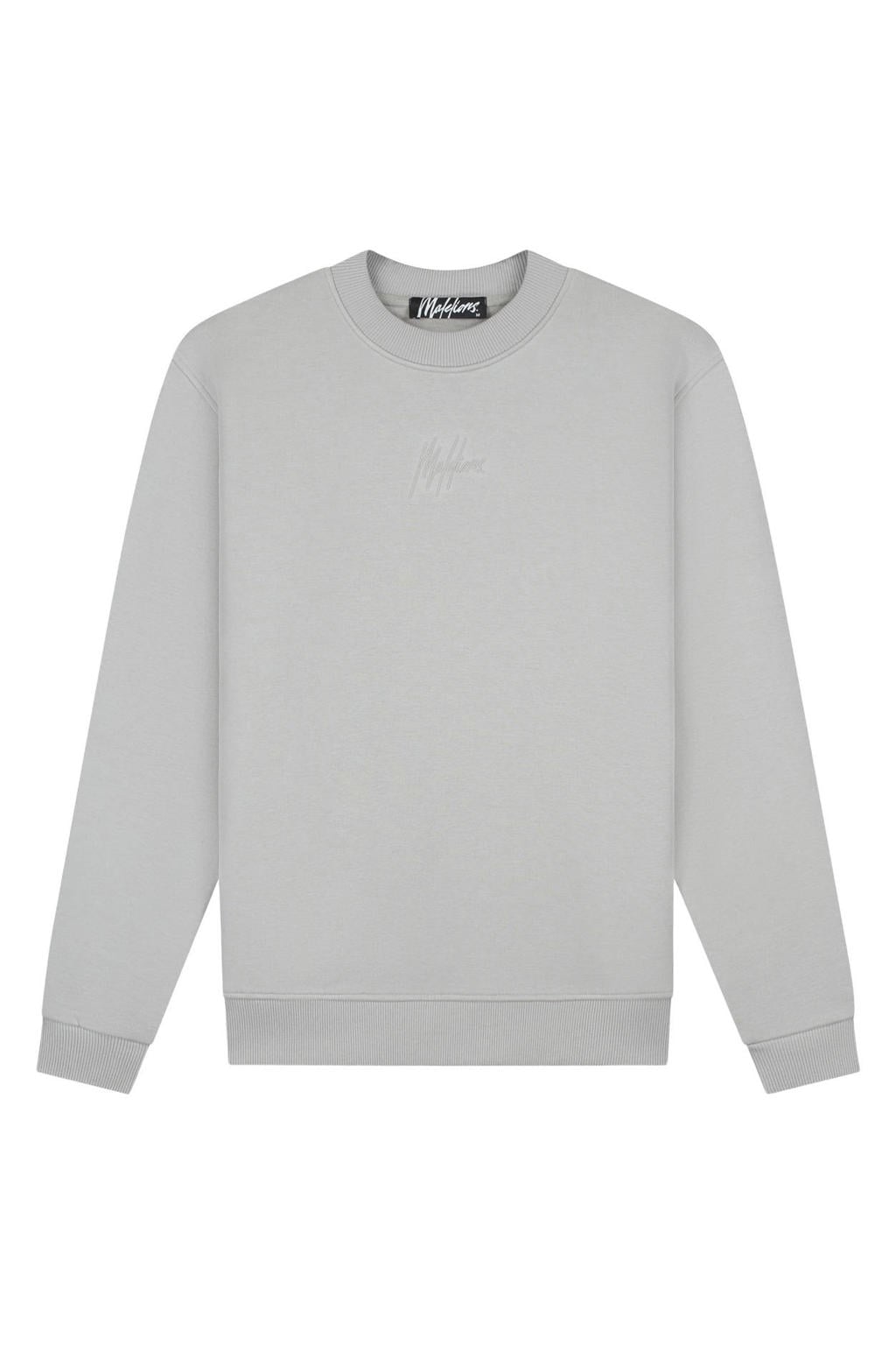 Malelions hoodie met backprint grijs