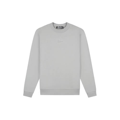 Malelions hoodie met backprint grijs afbeelding
