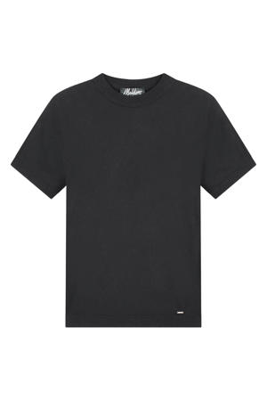 regular T-shirt zwart