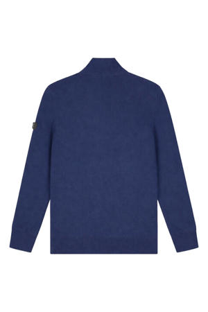 trui fijn gebreid donkerblauw