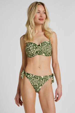strik bikinibroekje Cancun groen/wit