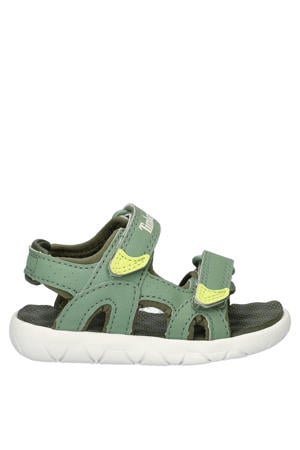 imitatieleren sandalen lichtgroen