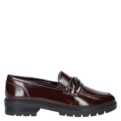 Ara Cambridge leren loafers chunky bordeaux