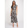 Morgan blousejurk met zebraprint zwart