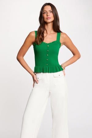 gebreide top groen