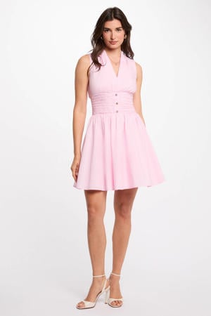 mini jurk lichtroze