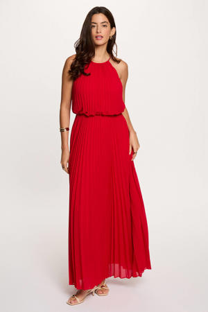 maxi jurk rood